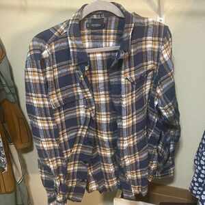 Navy flannel